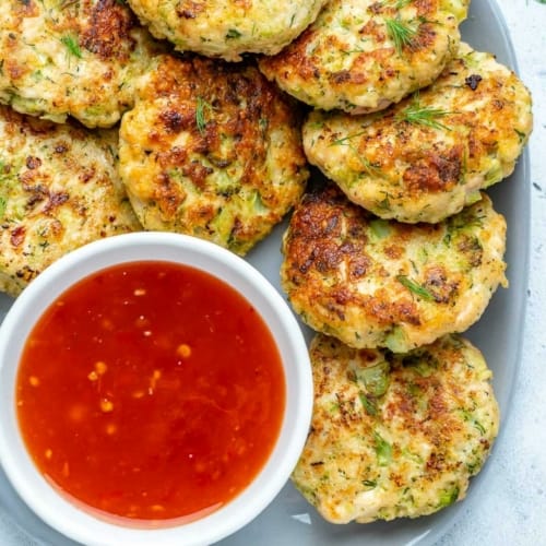 Tender and Juicy Broccoli Chicken Fritters | Healthy Fitness Meals