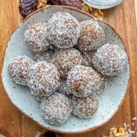 date balls in a bowl.
