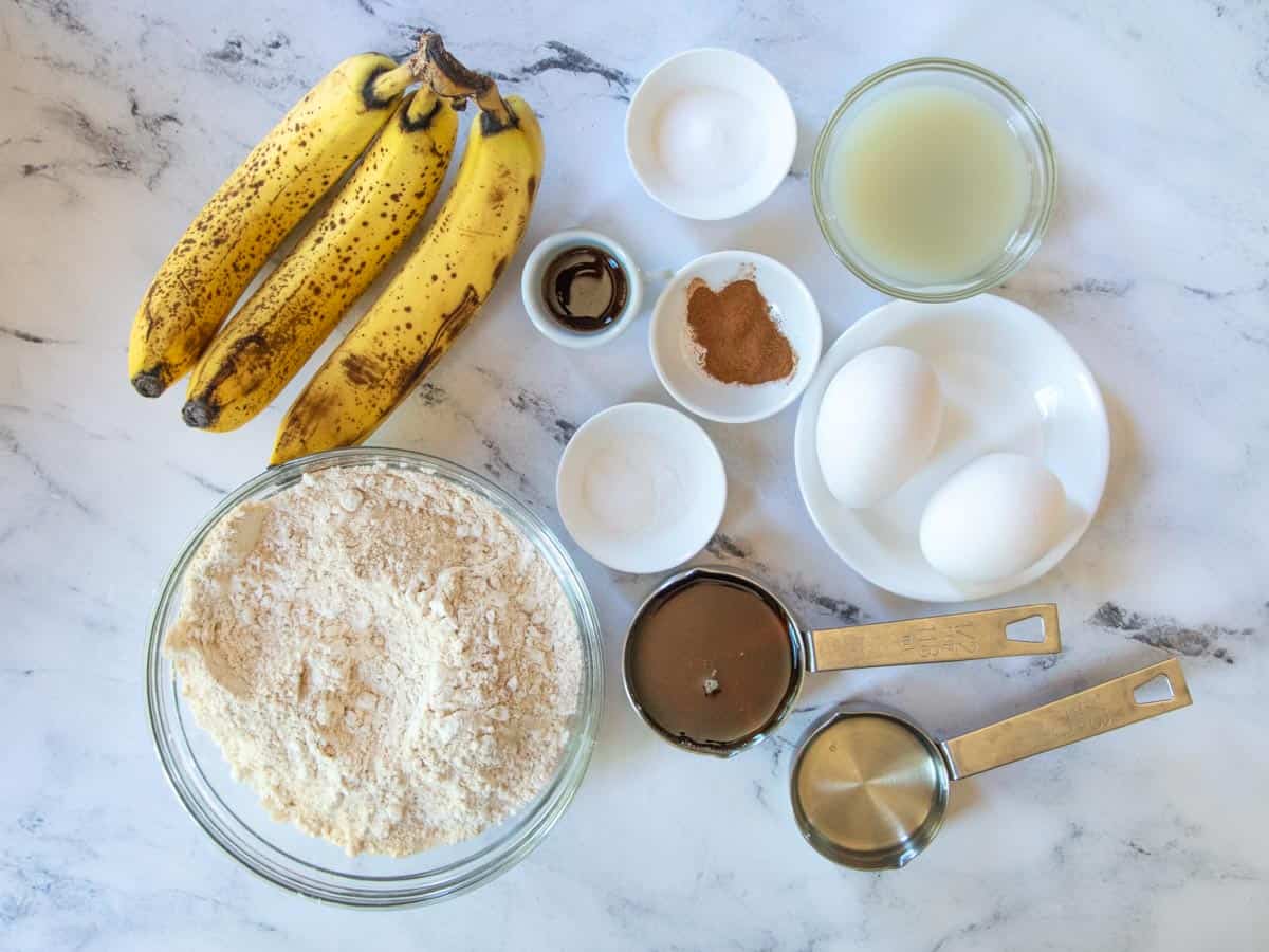 banana bread ingredients