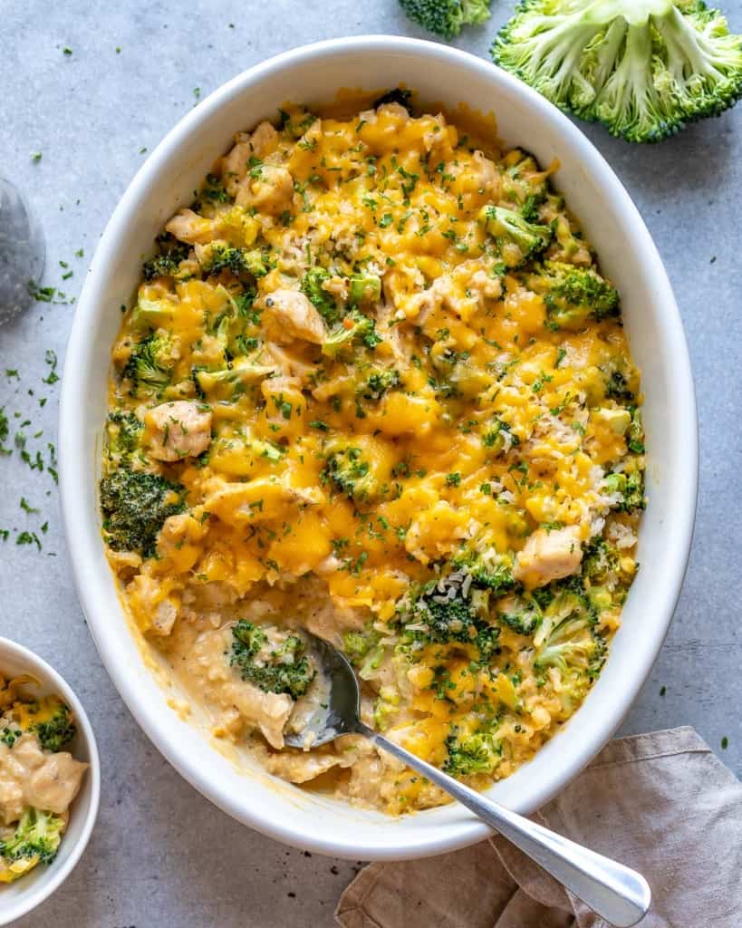 Easy Chicken Broccoli Rice Casserole