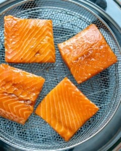 Place fillets skin side down in air fryer basket