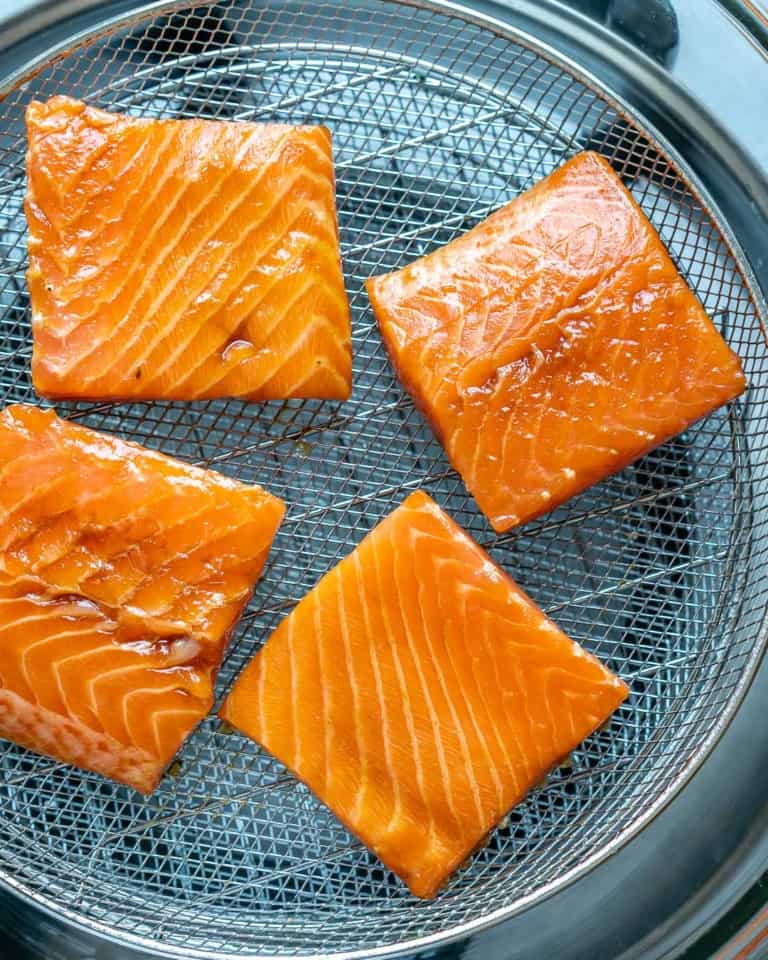 Honey Glazed Air Fryer Salmon Healthy Fitness Meals