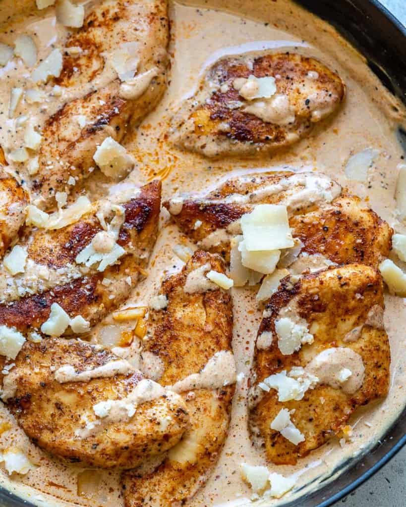 cajun chicken breast in a creamy cajun sauce 