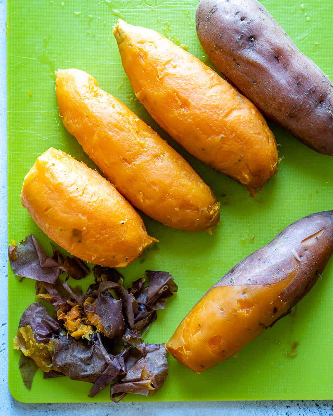 peeled whole sweet potatoes