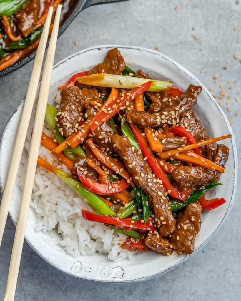 15 Minutes Mongolian Beef Stir Fry - Healthy Fitness Meals