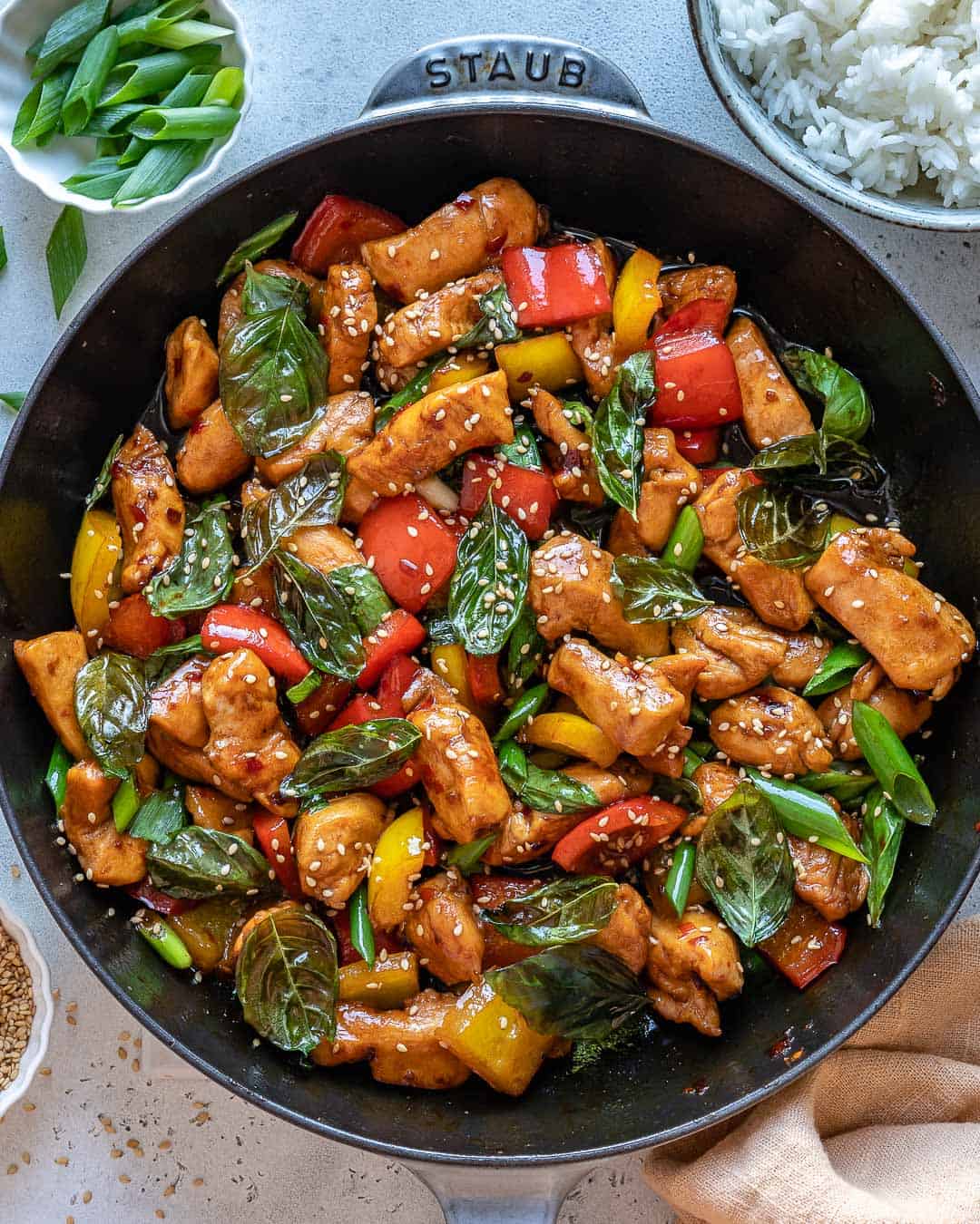 Easy Thai Basil Chicken Recipe Healthy Fitness Meals