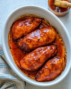 Baked BBQ Chicken Breast Oven Barbecue Chicken Recipe Healthy Fitness Meals