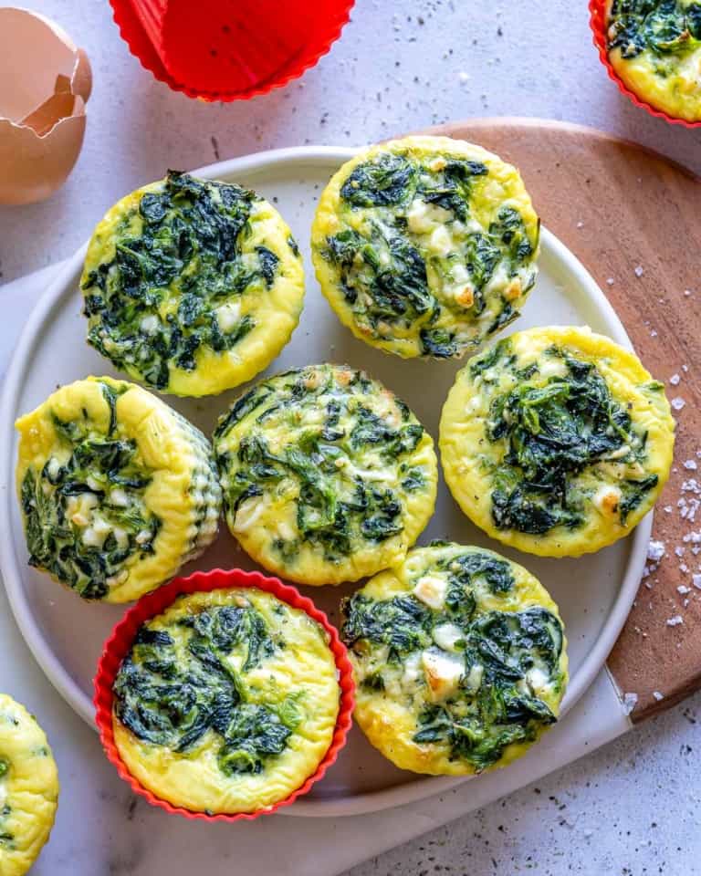 Feta and Spinach Baked Egg Cups Healthy Fitness Meals