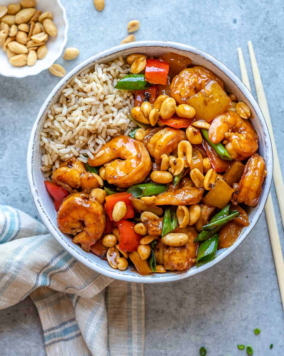 15 Minute Kung Pao Shrimp Recipe | Healthy Fitness Meals