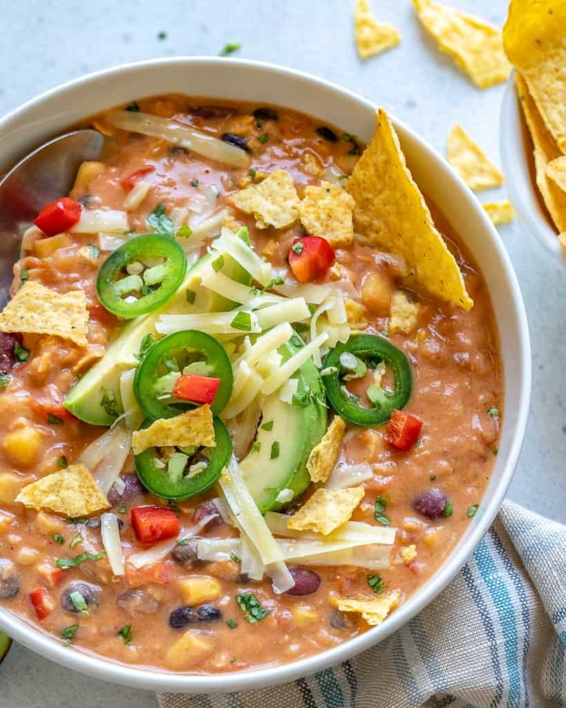 Vegetarian lentil tortilla 2025 soup instant pot