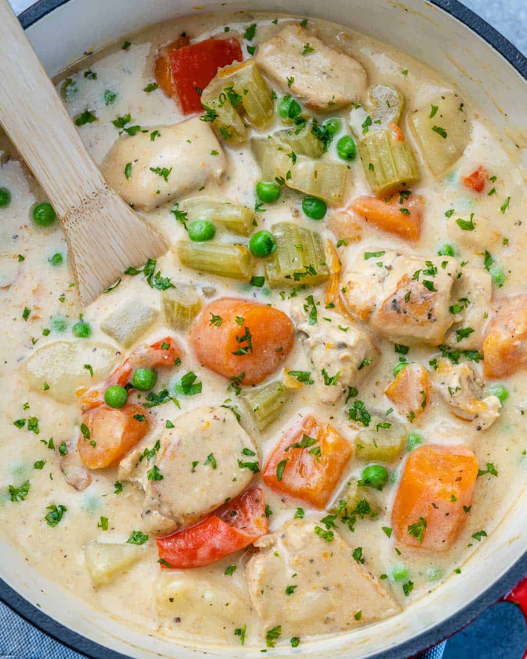 Creamy Chicken Noodle Stew - The Country Cook