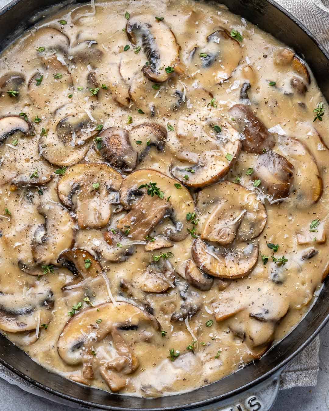 Creamy Sauteed Mushroom Recipe - Healthy Fitness Meals