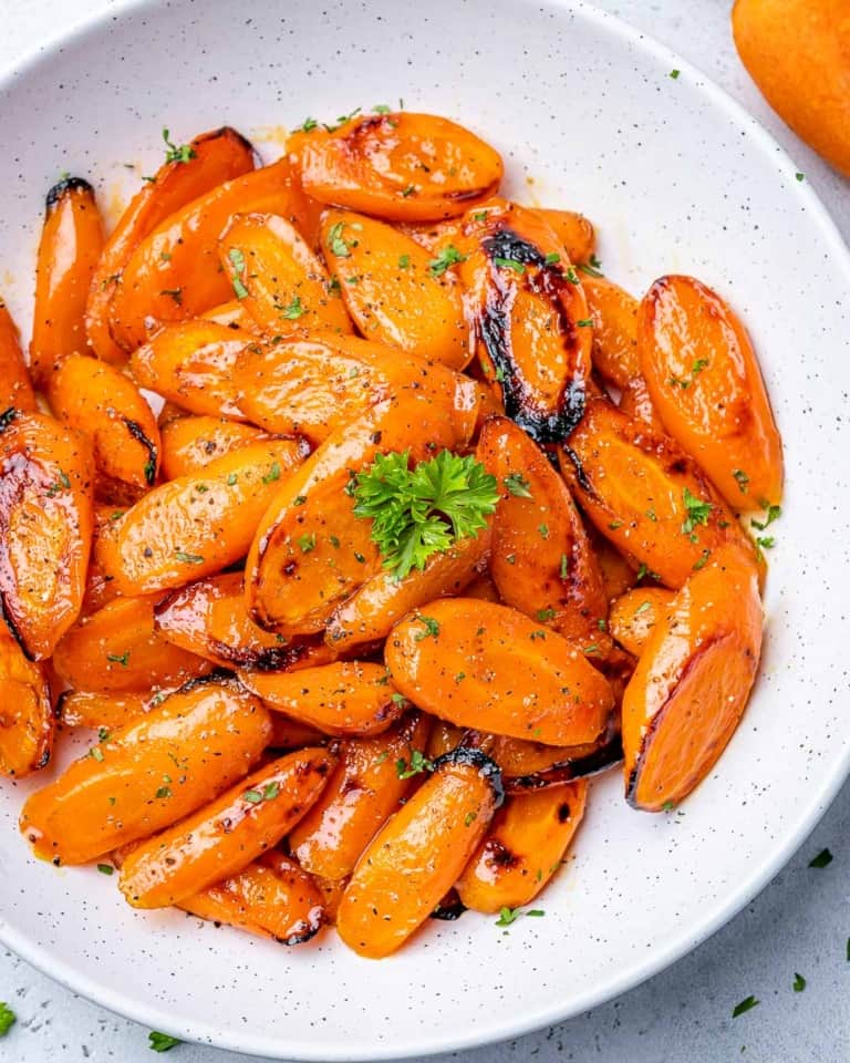 Roasted Honey Glazed Carrots |Healthy Fitness Meals