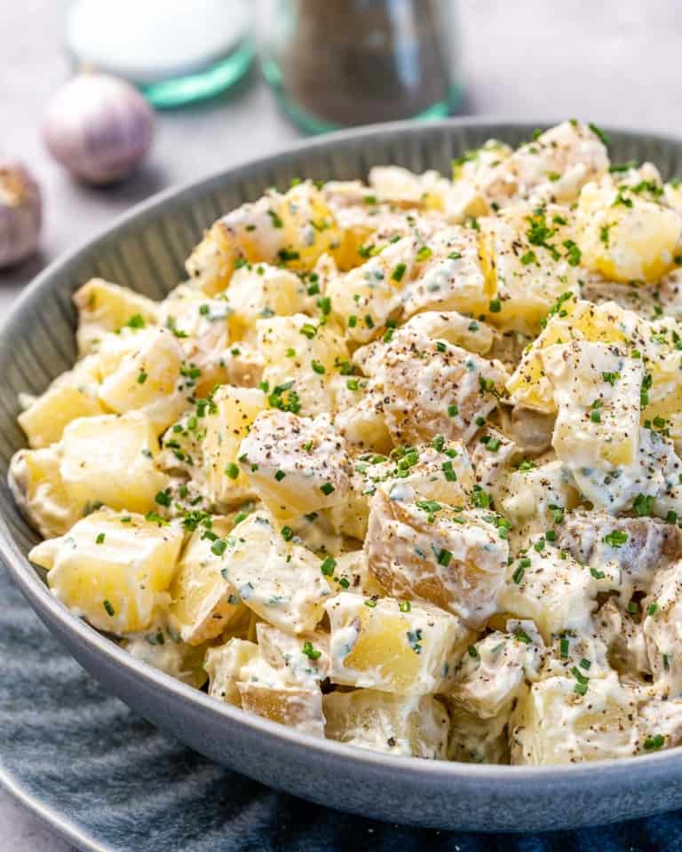 Easy and Healthy Mustard Potato Salad | Healthy Fitness Meals