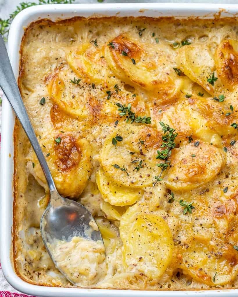 Easy Potatoes Au Gratin Recipe | Healthy Fitness Meals