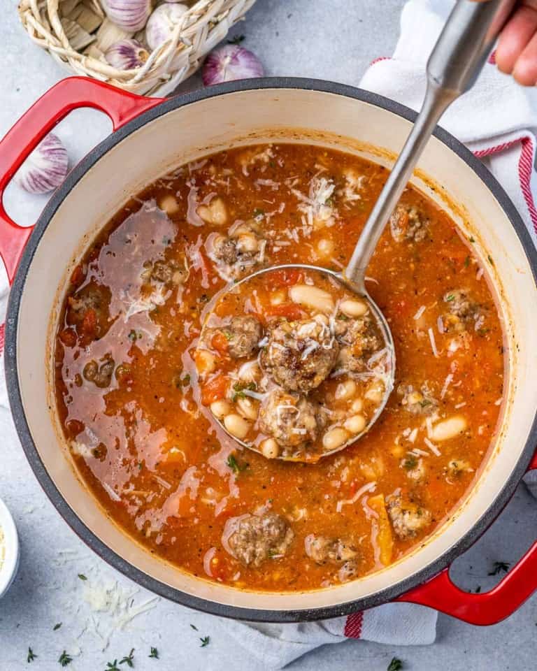 Easy Meatball Soup | Healthy Fitness Meals