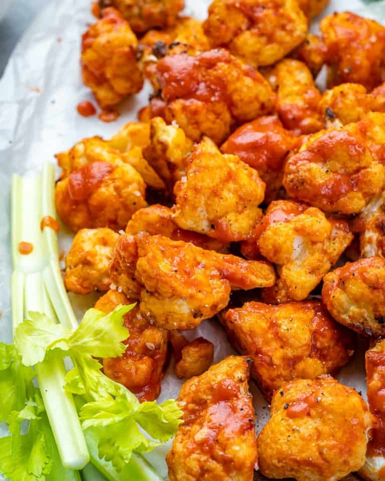 Air Fryer Buffalo Cauliflower Bites | Healthy Fitness Meals