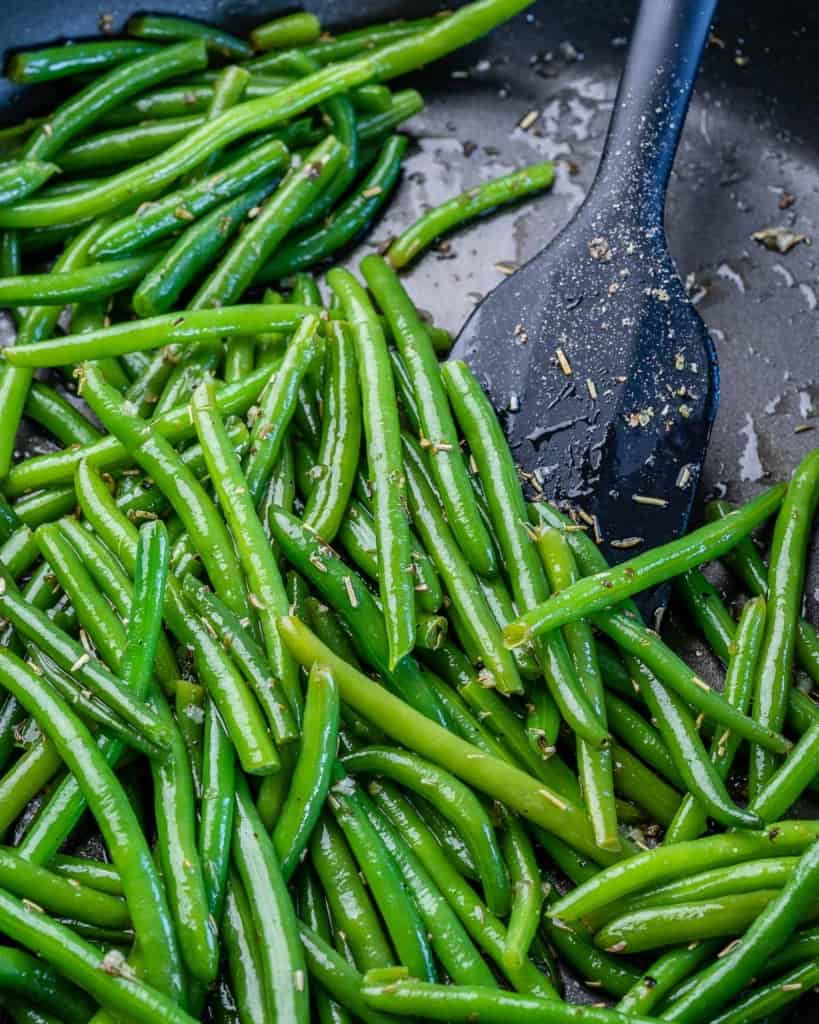 One pot of green beans