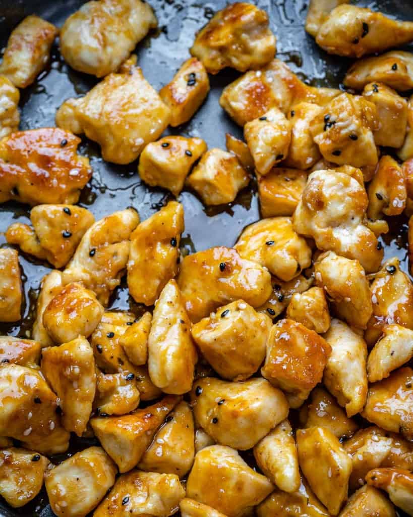 honey garlic chicken bites 