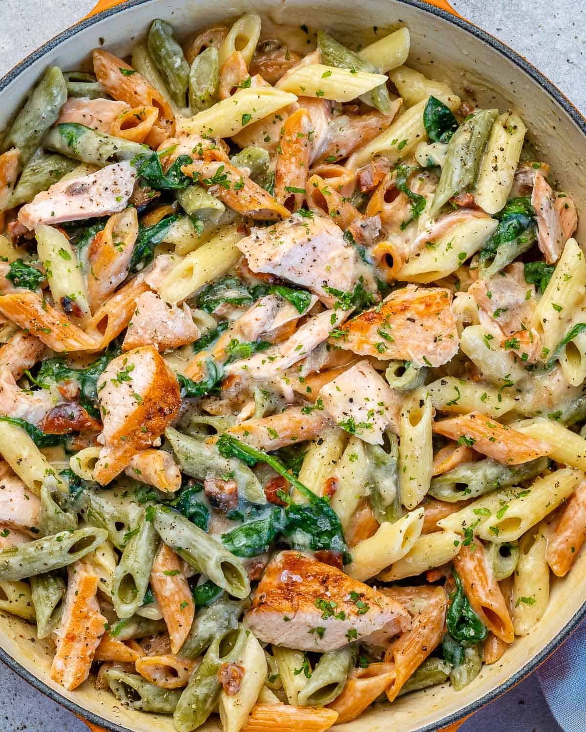 Healthy and Creamy Salmon Pasta - Healthy Fitness Meals