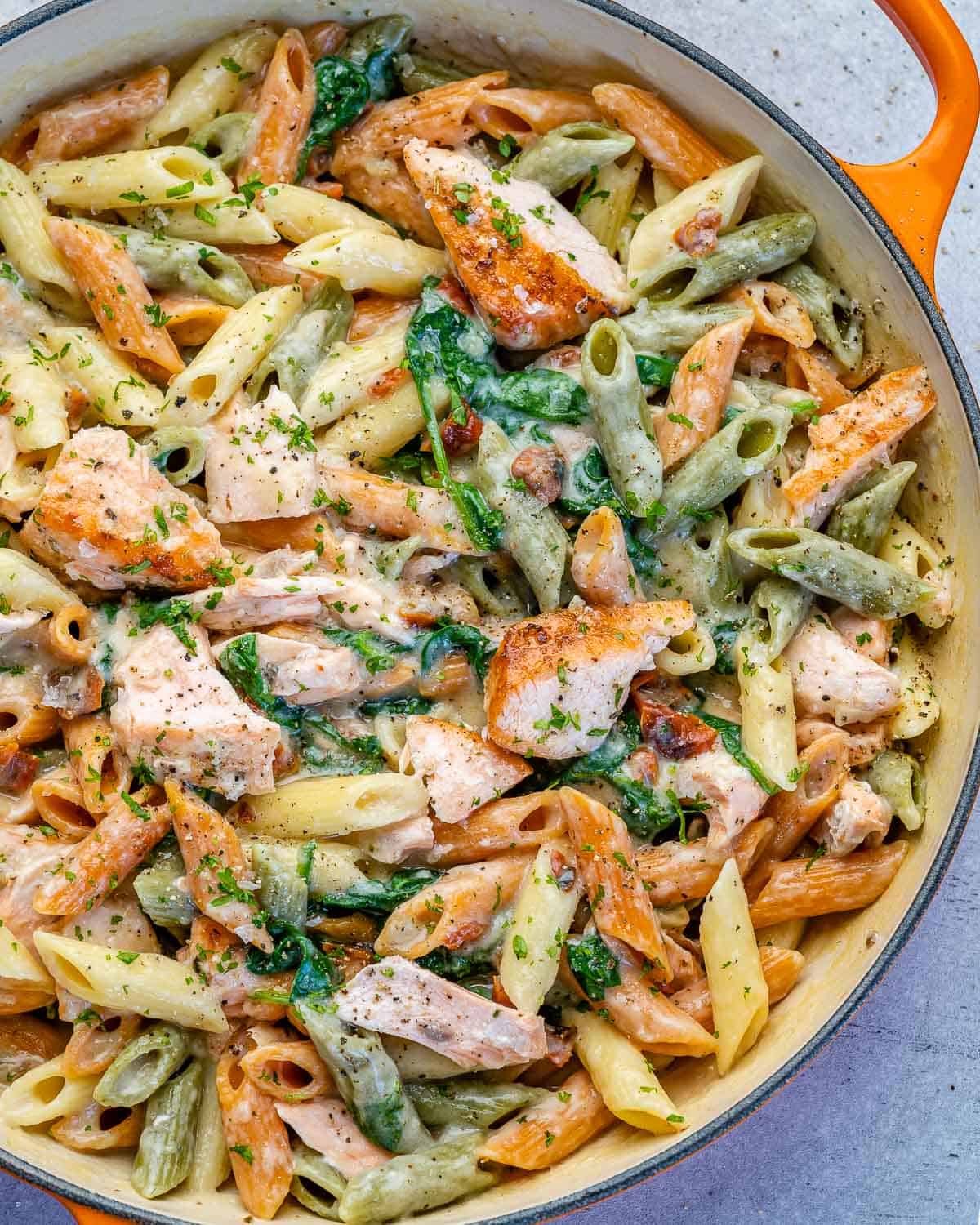 Healthy and Creamy Salmon Pasta - Healthy Fitness Meals