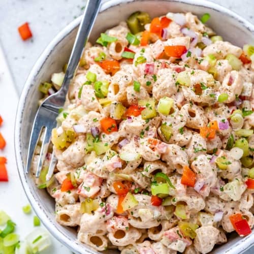 Creamy & Healthy Tuna Macaroni Salad | Healthy Fitness Meals