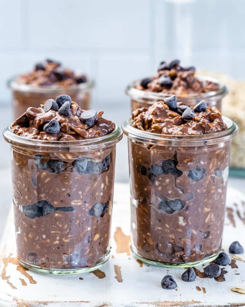 Healthy Chocolate Overnight Oats - JoyFoodSunshine