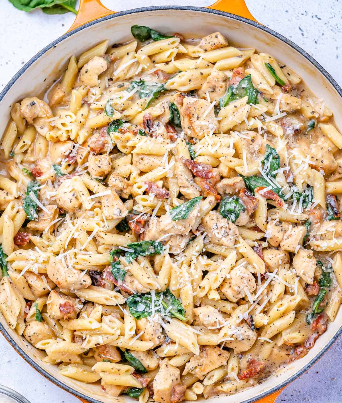 Creamy Tuscan Chicken Pasta | Healthy Fitness Meals