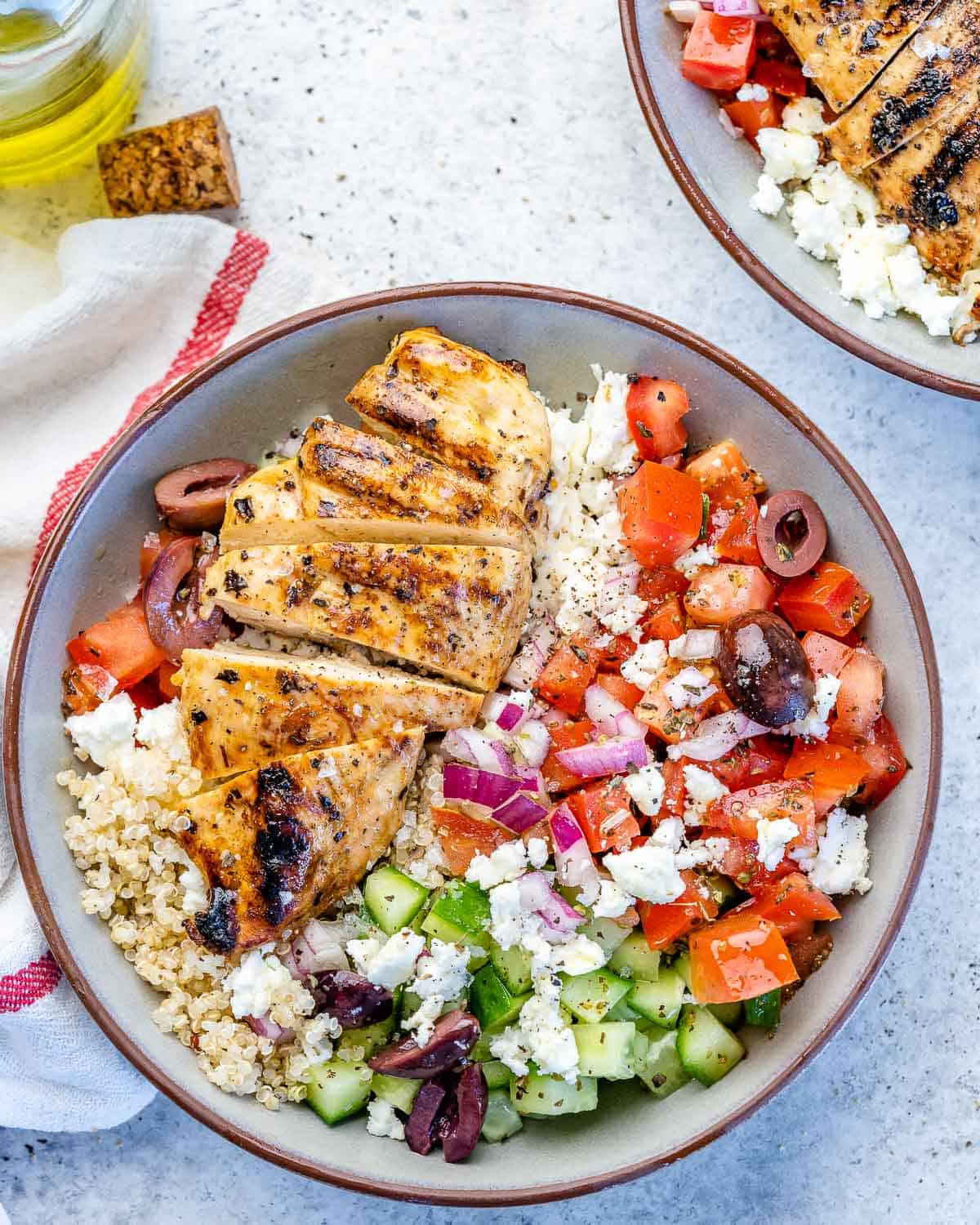 Easy and delicious Greek Chicken Bowl - Healthy Fitness Meals