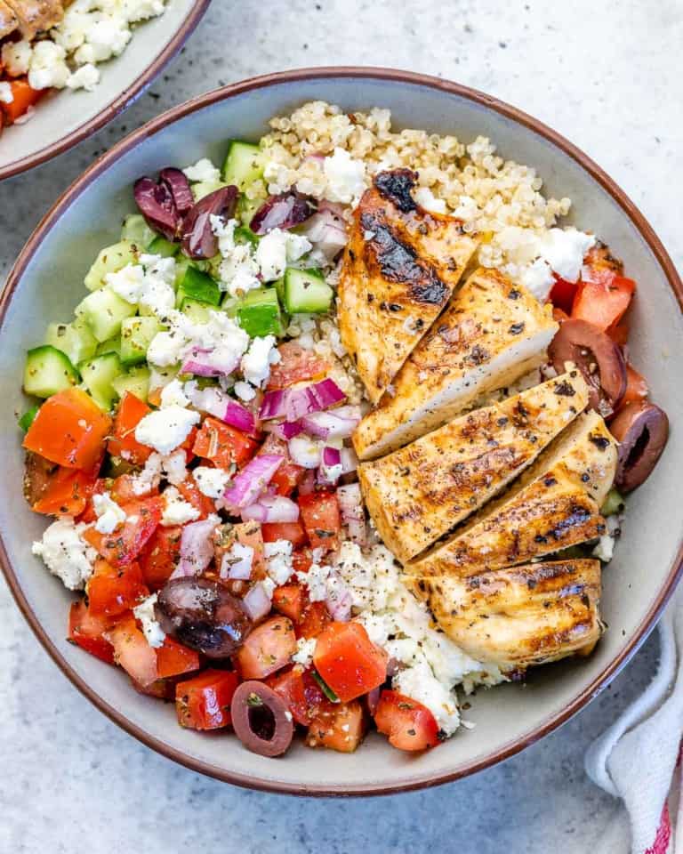 Easy and delicious Greek Chicken Bowl - Healthy Fitness Meals