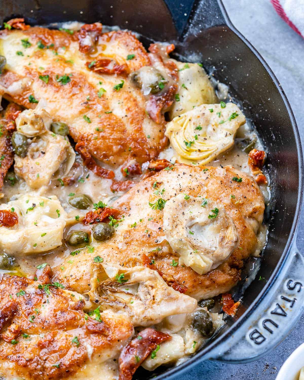 Mediterranean Chicken Skillet - Healthy Fitness Meals