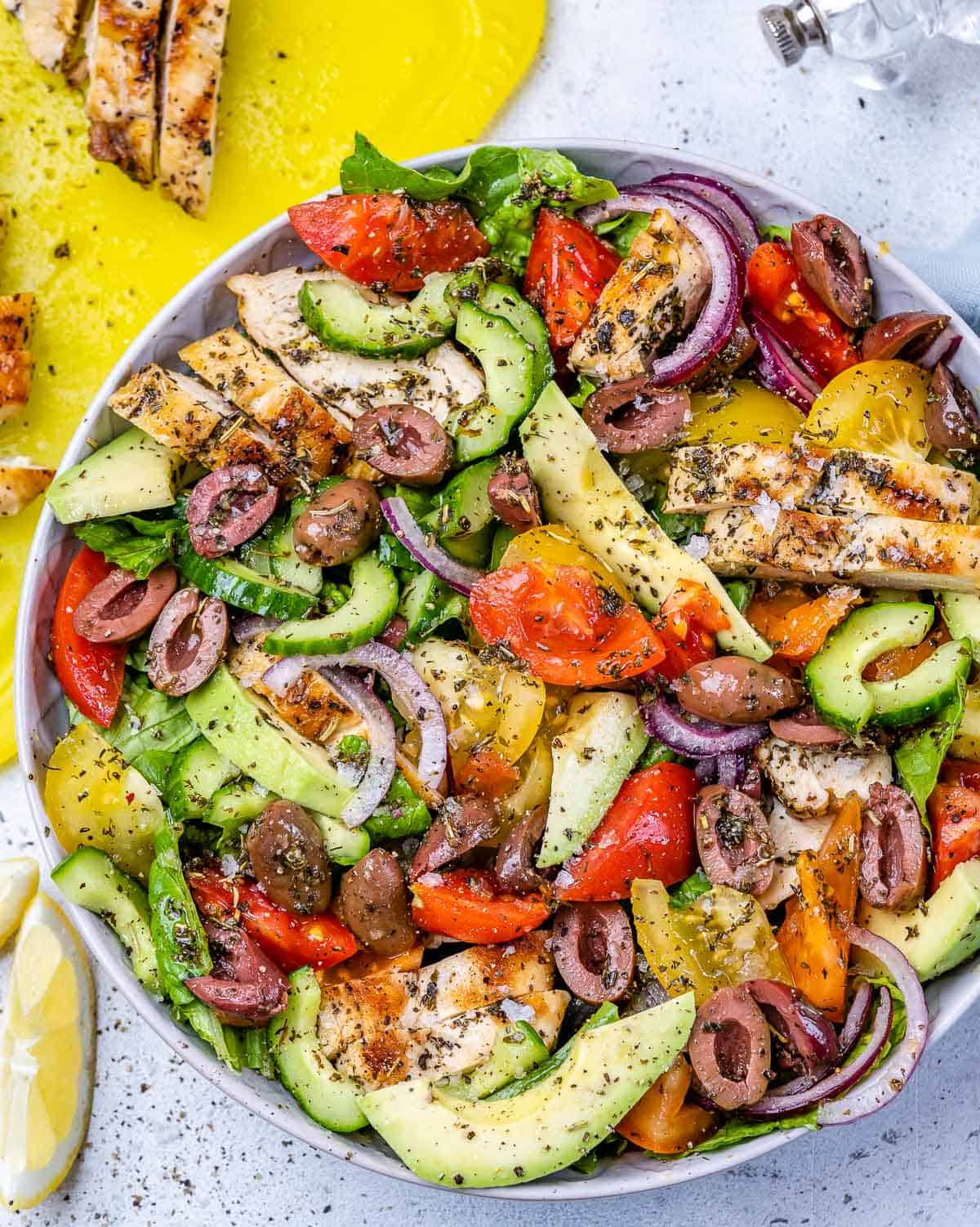 The Greatest Mediterranean Chicken Salad