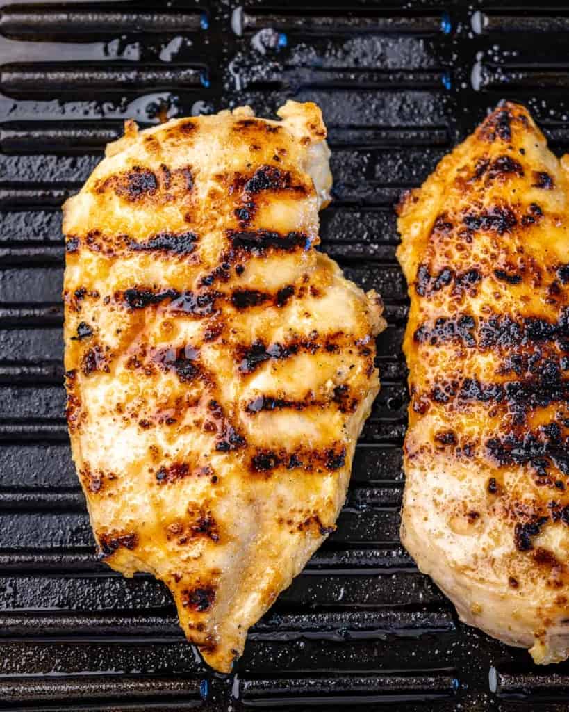 grilled chicken on grill