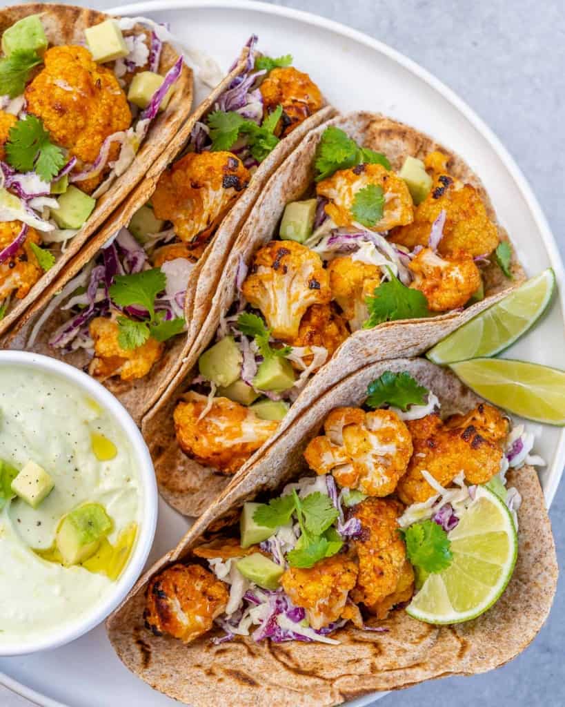 Easy Parmesan Cauliflower Tacos - Healthy Fitness Meals