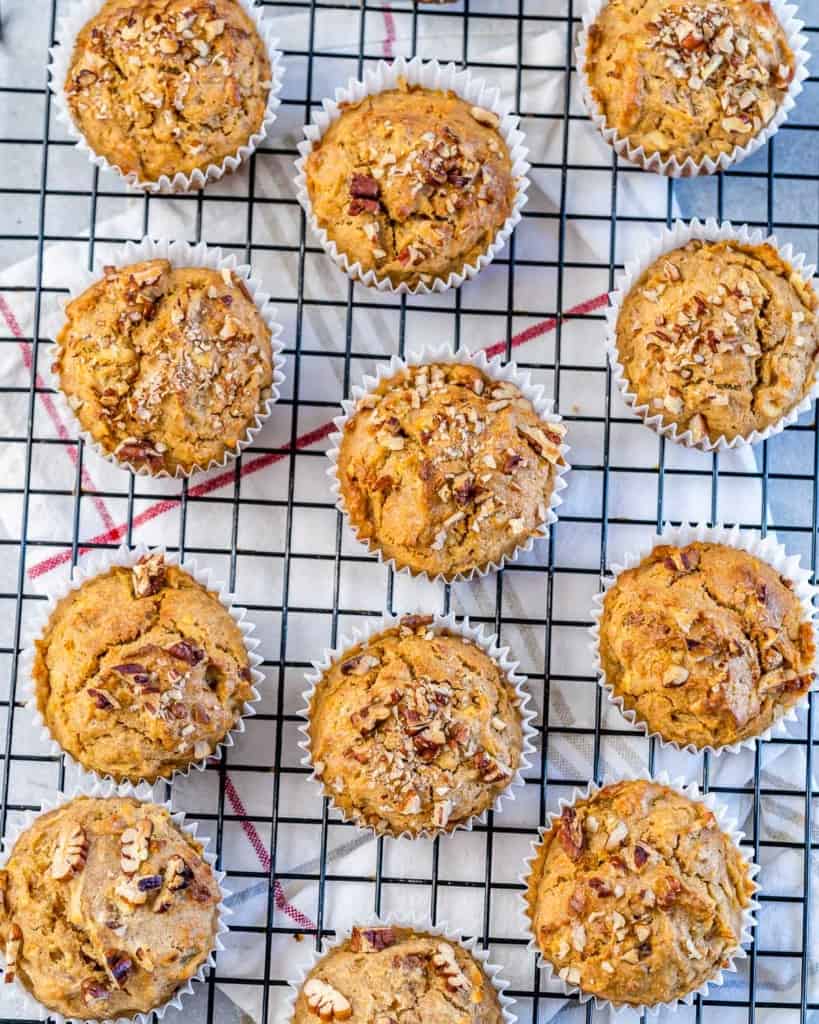 muffins on wire rack