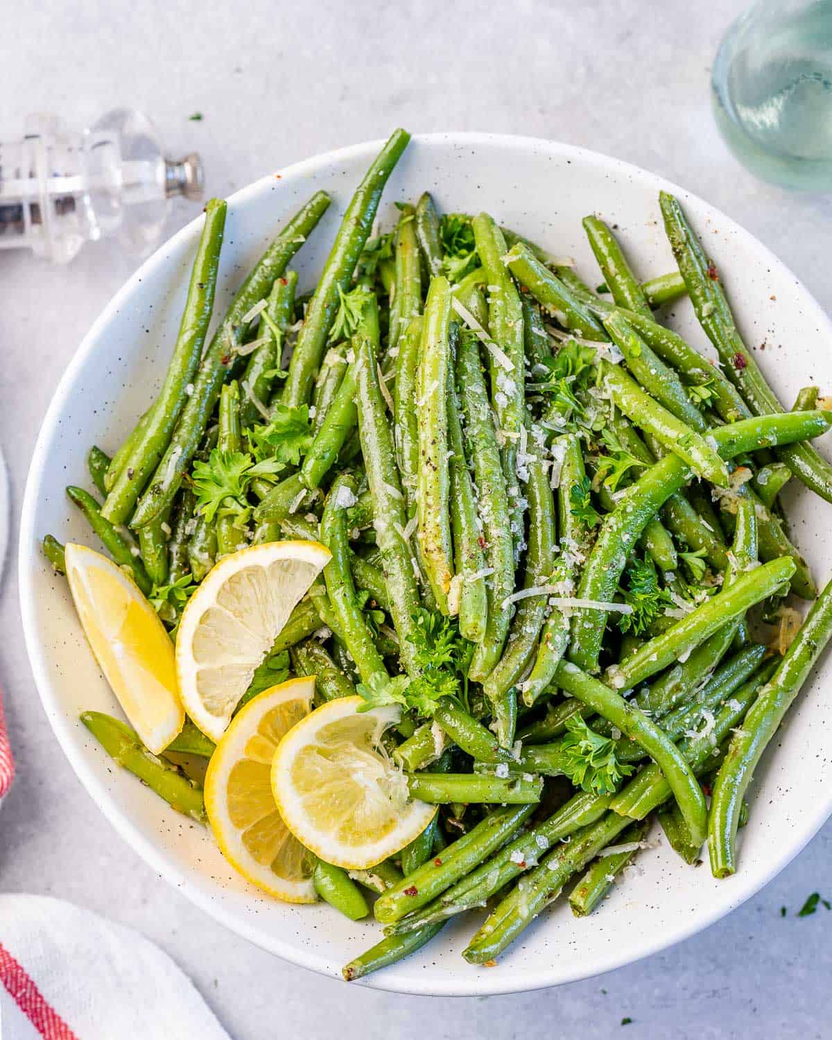Oven Roasted Garlic Parmesan Green Beans - Healthy Fitness Meals