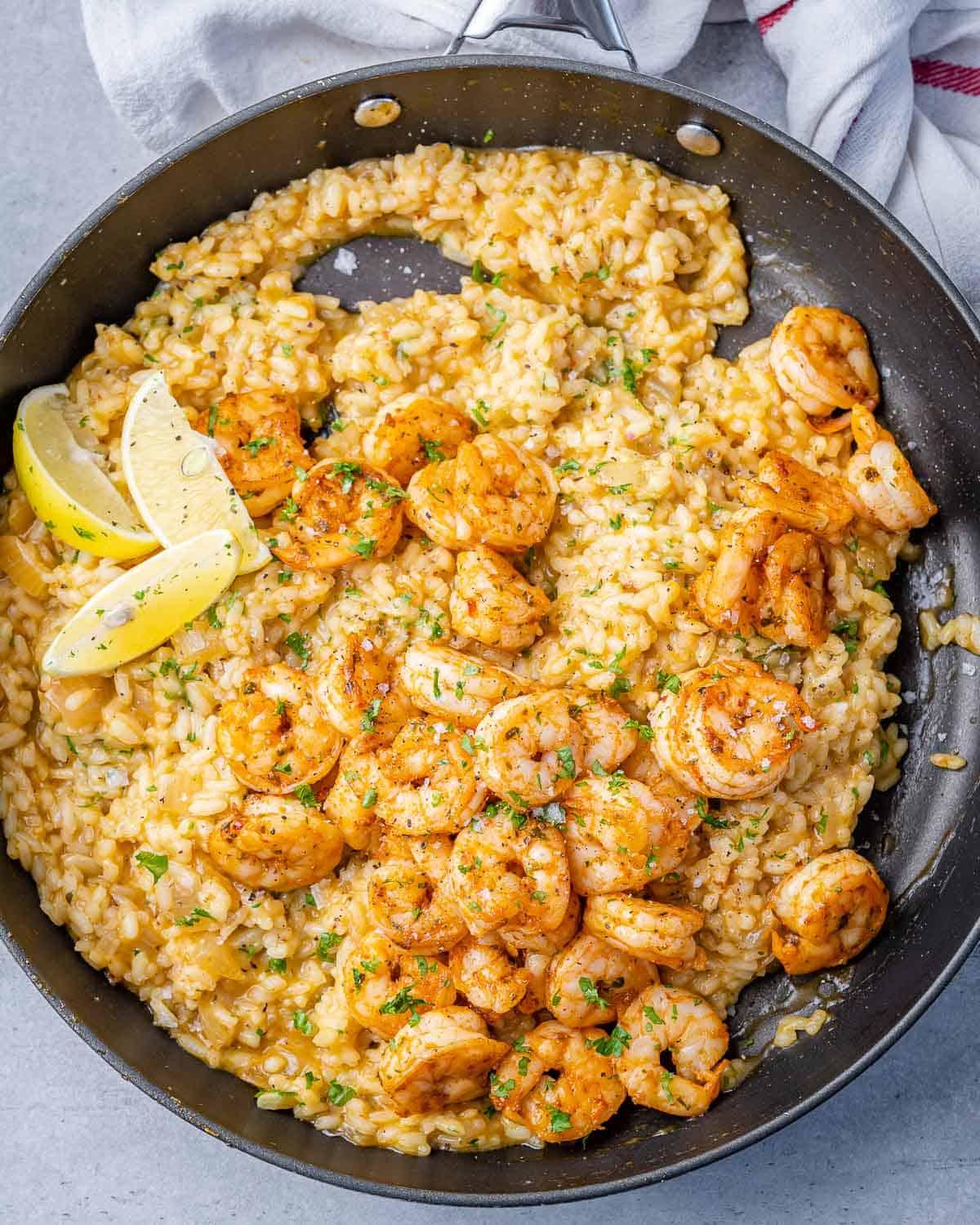 The Best Garlic Shrimp Risotto Recipe - Healthy Fitness Meals