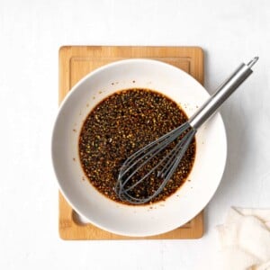 teriyaki sauce ingredients in a bowl.