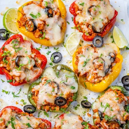 Keto Ground Turkey Stuffed Peppers Healthy Fitness Meals