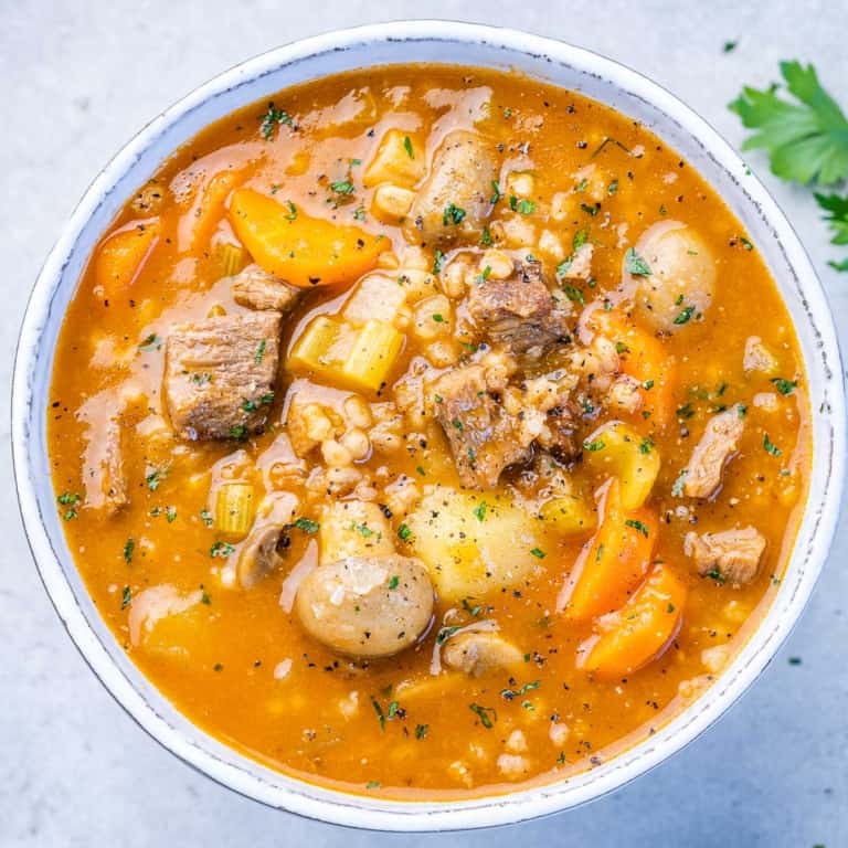 Homemade Beef and Barley Soup Recipe Healthy Fitness Meals