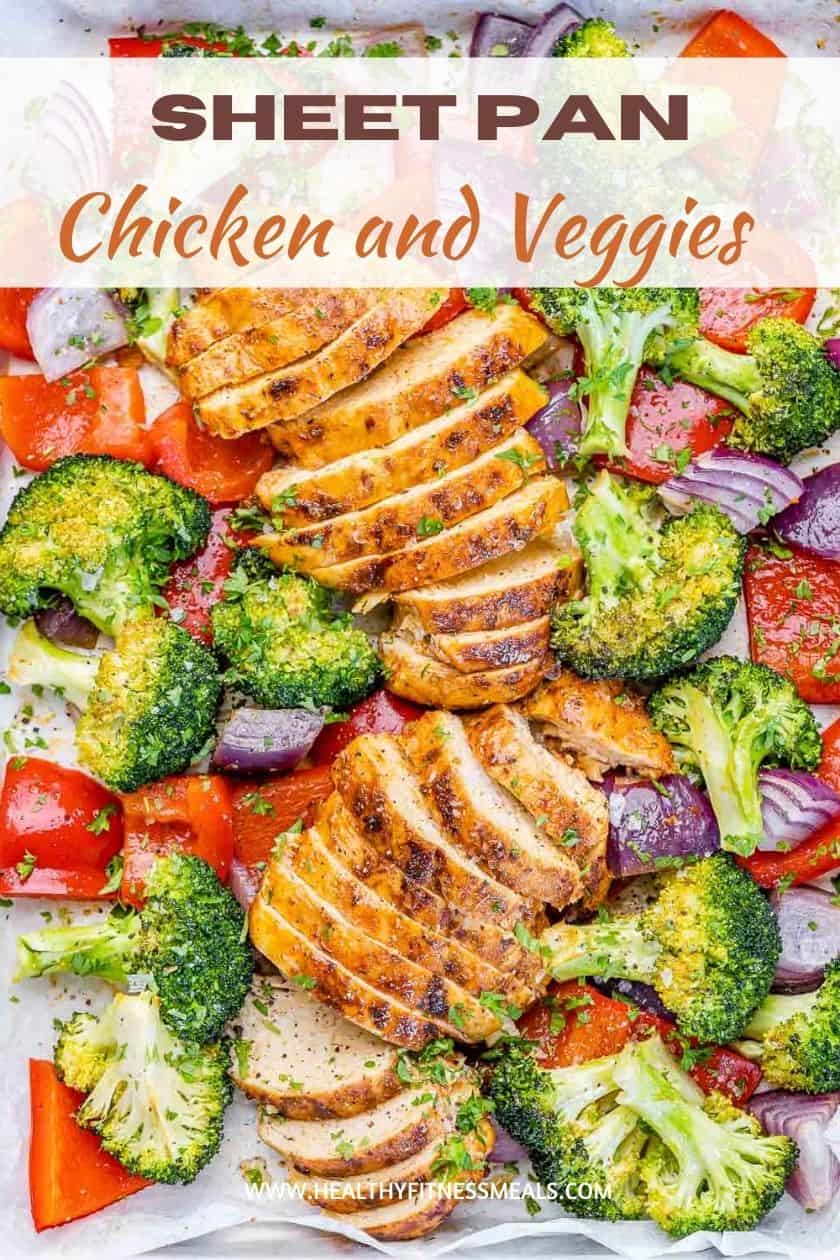 Sheet Pan Baked Chicken Breast with Veggies - Healthy Fitness Meals