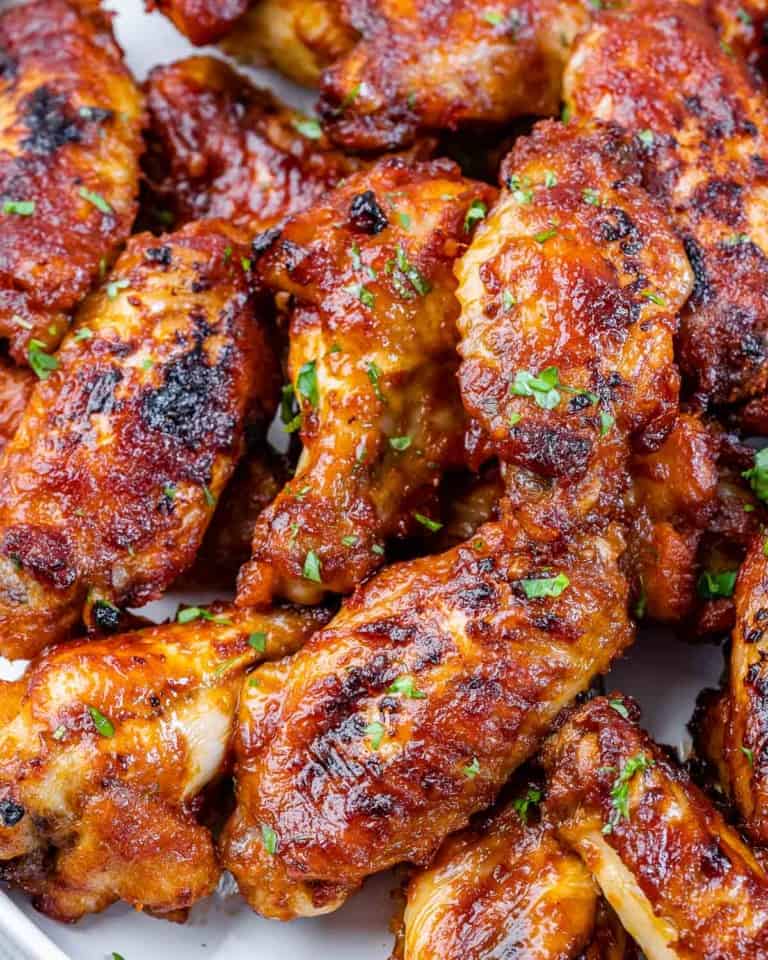 Crispy Honey Garlic Chicken Wings Healthy Fitness Meals