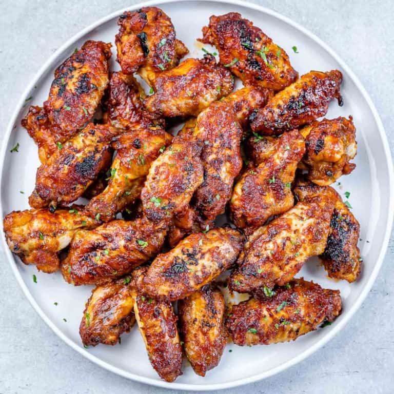 Crispy OvenBaked Honey Garlic Chicken Wings Healthy Fitness Meals