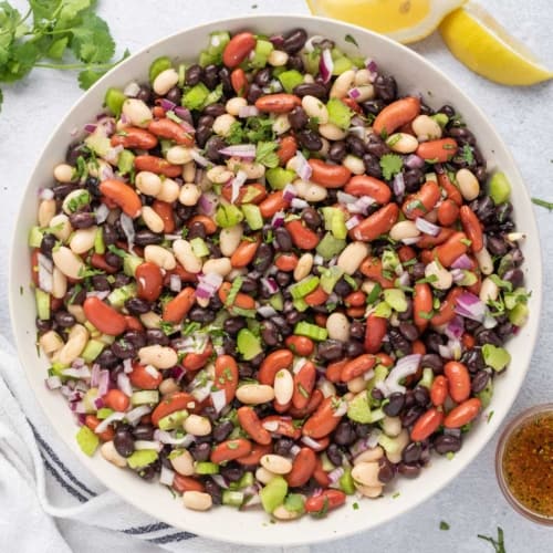 Easy Three Bean Salad Recipe - Healthy Fitness Meals