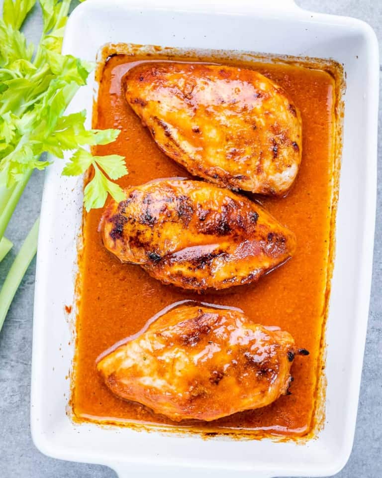 Baked Buffalo Chicken Breast - Healthy Fitness Meals