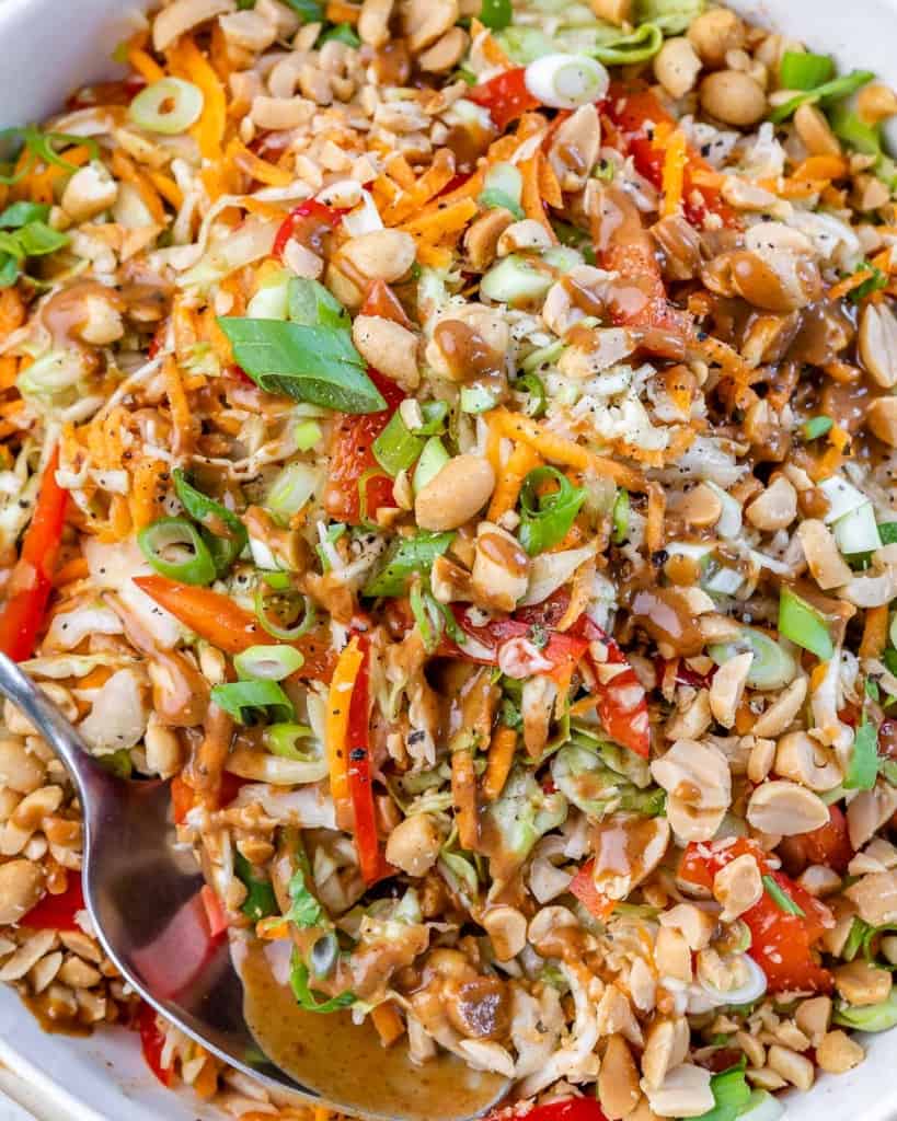 close up image of thai salad 