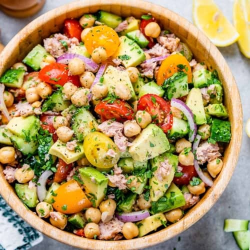 Avocado Chickpea Tuna Salad - Healthy Fitness Meals