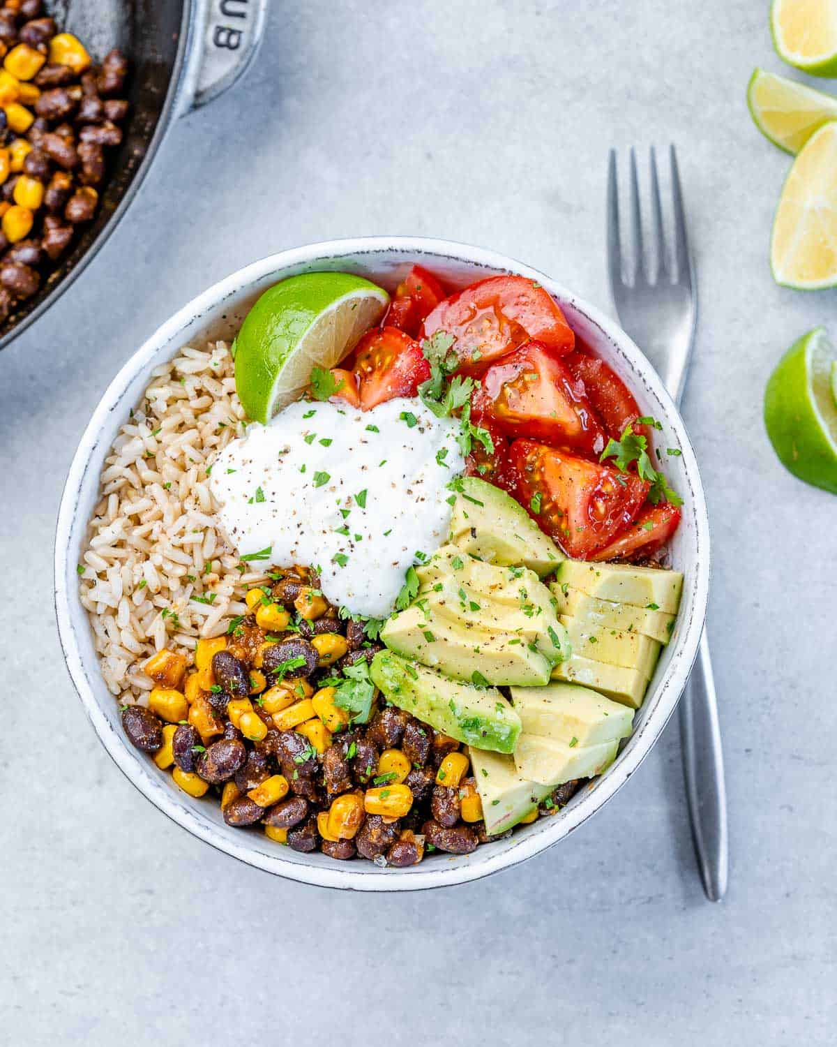 Vegetarian Burrito Bowl Healthy Fitness Meals