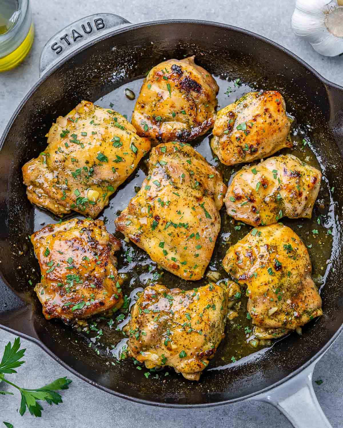 Baked Boneless Chicken Thighs - Healthy Fitness Meals