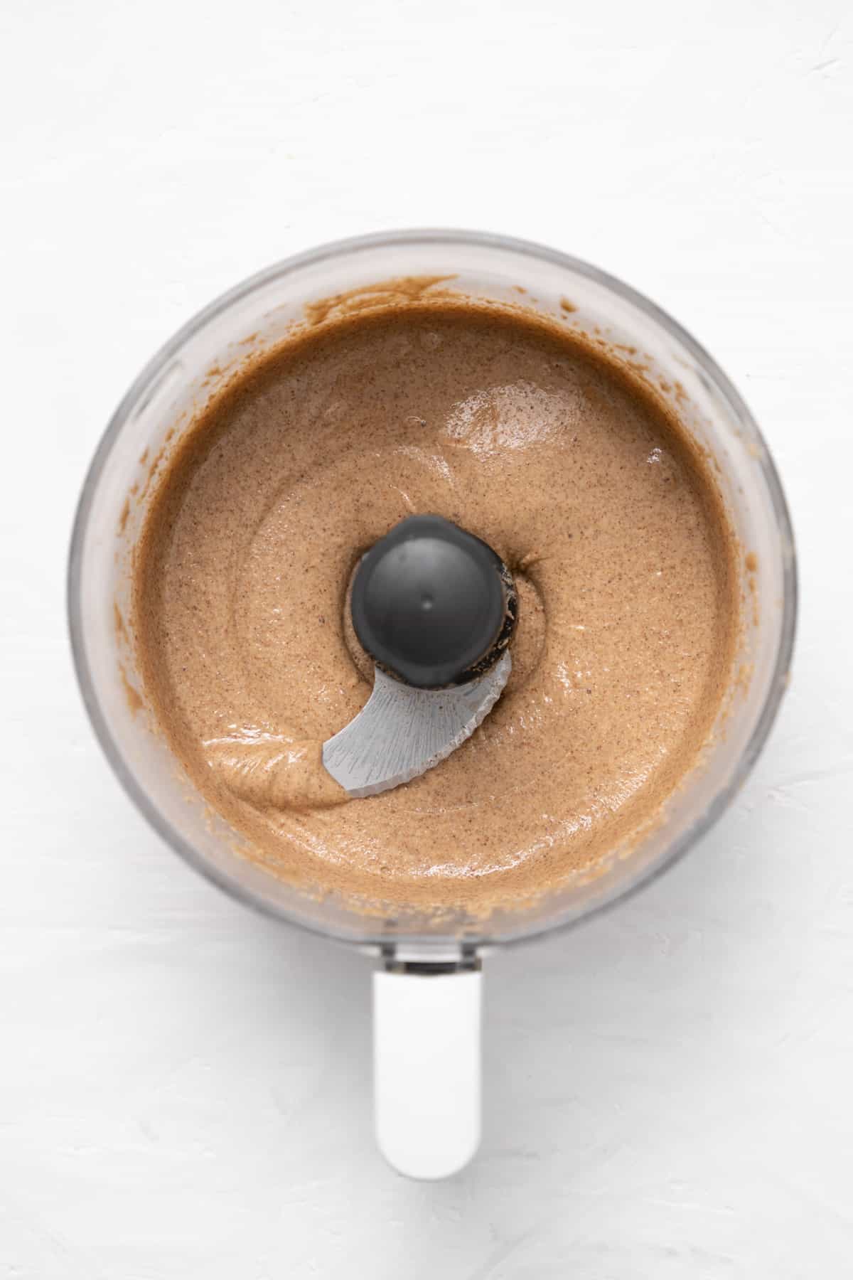 processing almond butter in food processor